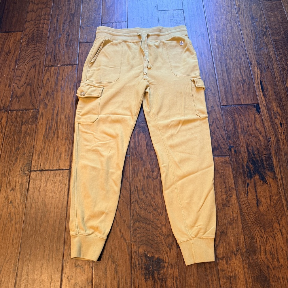 Champion X Todd Snyder Jogger Pants Mens L Yellow distressed Sweatpants grunge